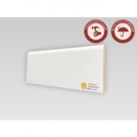 Напольный плинтус МДФ Teckwood Белый Титан 100