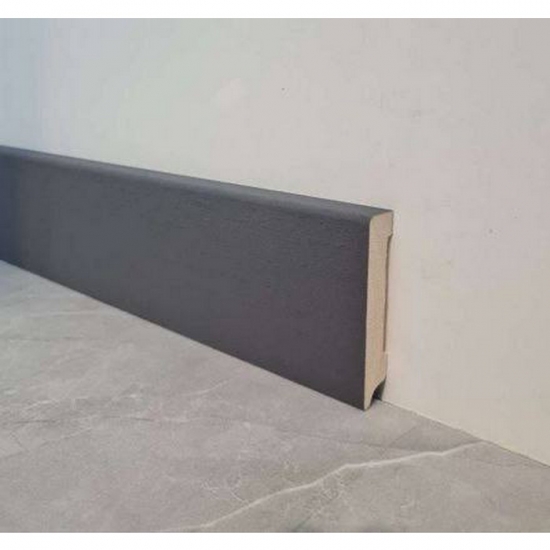 Напольный плинтус деревянный Русский профиль Графит