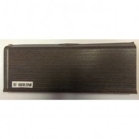 Напольный плинтус ПВХ Ideal Deconika 85 мм Каштан серый 352